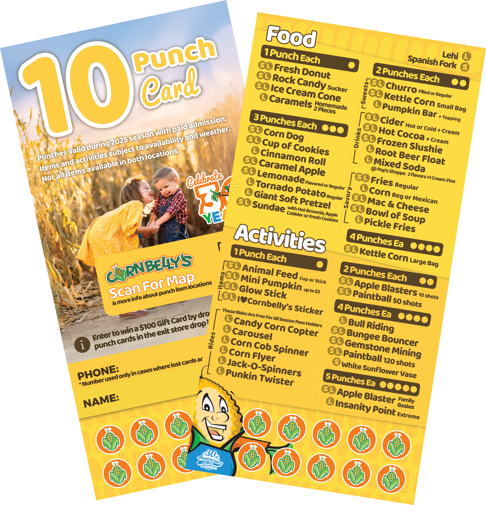 10 Punch Card