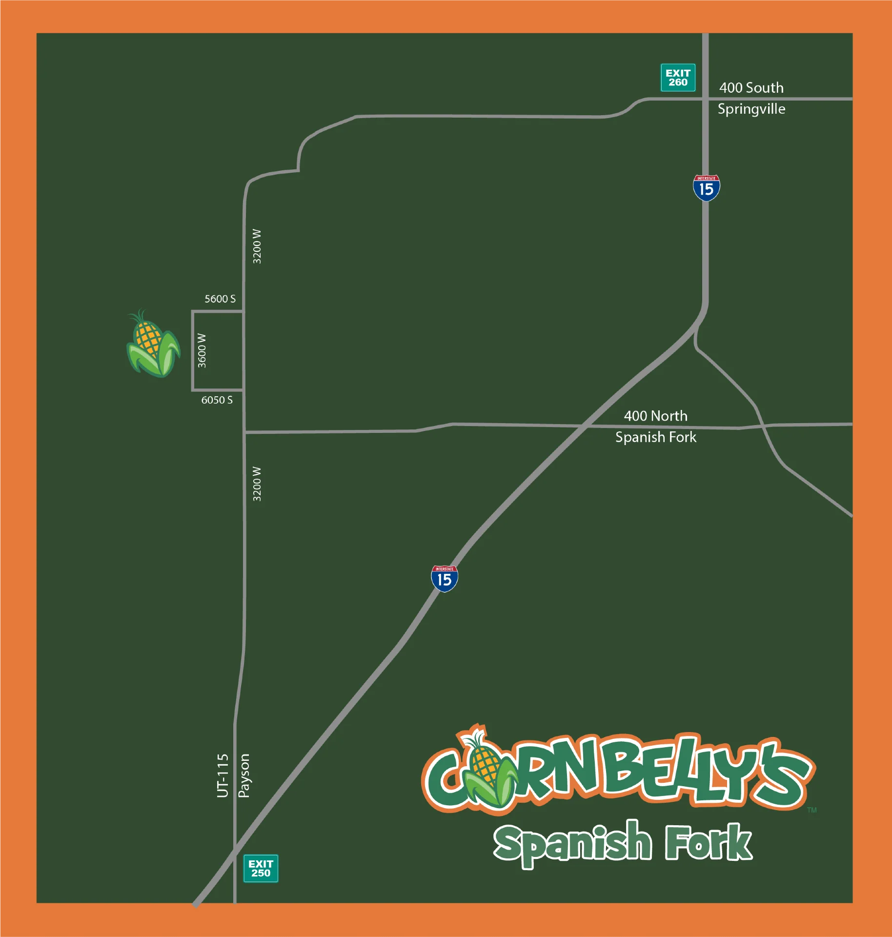 *set your GPS for a short 10 min drive from the highway, through the beautiful countryside