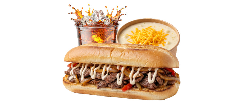 #5 8" Philly Cheesesteak Combo