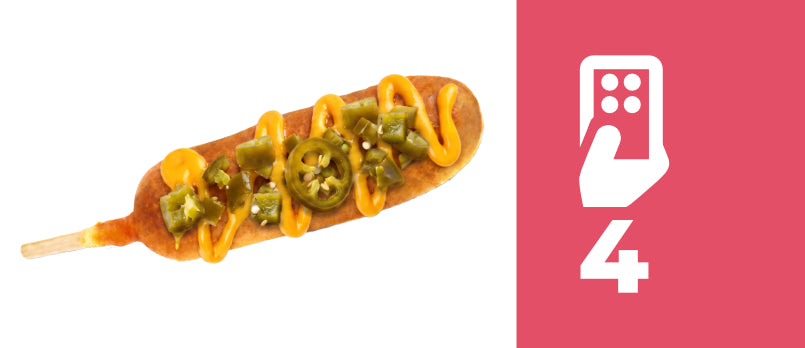 Punch Jalapeno Cheddar Corn Dog