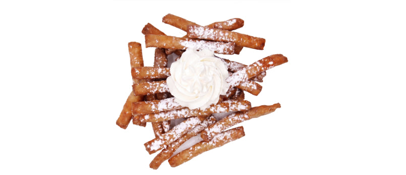 Powdered Sugar Funnel Cake Fries