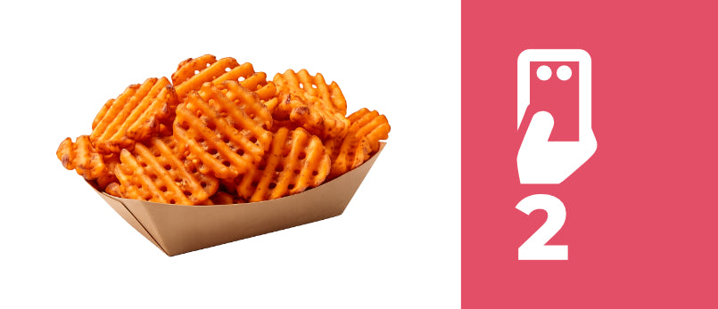 Sweet Potato Waffle Fries | 2 Punch