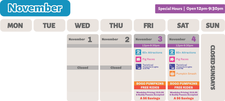 2023 November Lehi Calendar