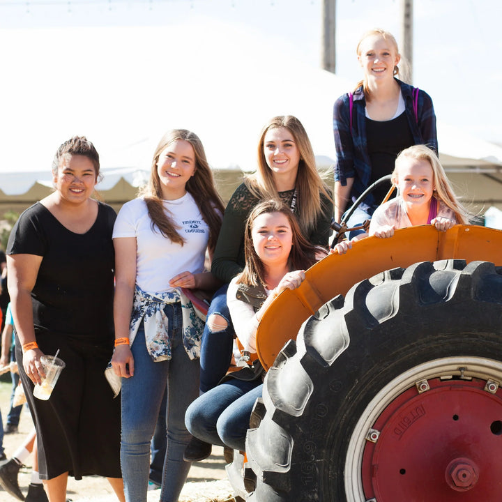 Girls on Tractor