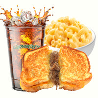Combo Pork Grilled Cheese Sandwich Pork with Mac and Cheese